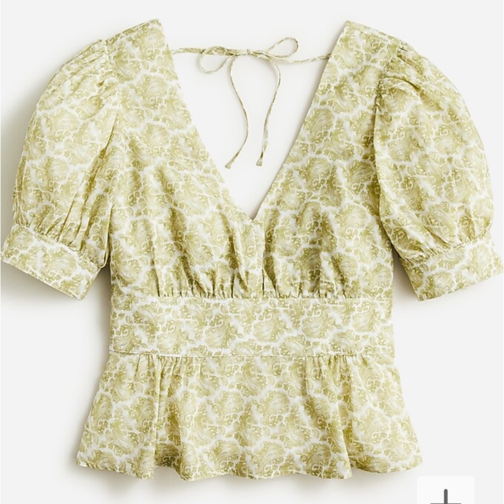 NWT J Crew Peplum Top size 4